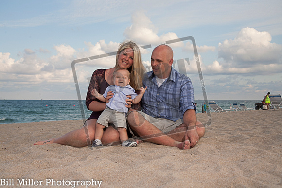 Miami Fort Lauderdale Florida family vacation portraits at sunrise by Bill Miller Photography