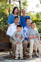 Fong Florida family portraits at Moirikami Gardens
