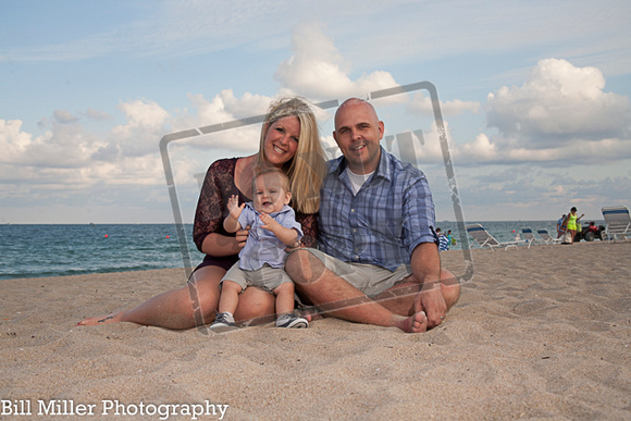 Miami Fort Lauderdale Florida family vacation portraits at sunrise by Bill Miller Photography