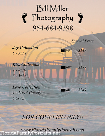 Miami Florida couples portraits by Bill Miller Photography.
