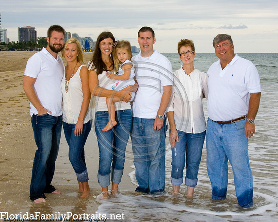Miami Fort Lauderdale Florida family beach portraits