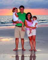Cone Family Portraits on gulf coast beach