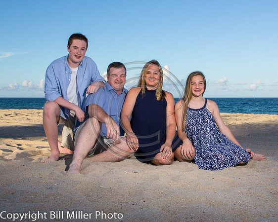 Miami Fort Lauderdale Florida family vacation portraits at sunrise by Bill Miller Photography
