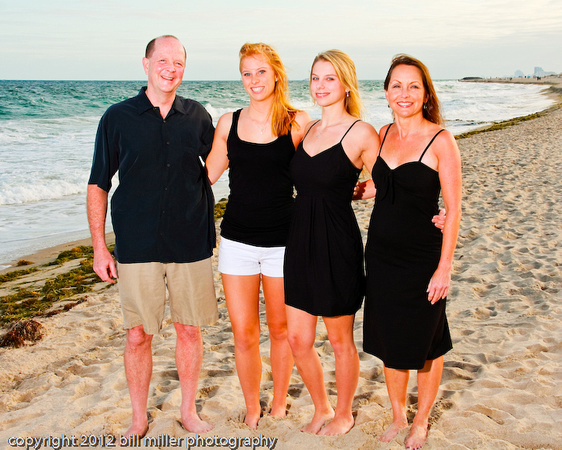 Miami Fort Lauderdale Florida family photography by Bill Miller Photography. Serving Naples Ft Myers Captiva and Gulf Coast of Florida families for 20 years